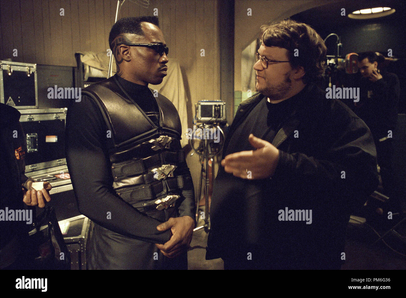 Film Still / Publicity Still from 'Blade II' Wesley Snipes, director Guillermo del Toro © 2002 New Line Cinema  File Reference # 307541000THA  For Editorial Use Only -  All Rights Reserved Stock Photo