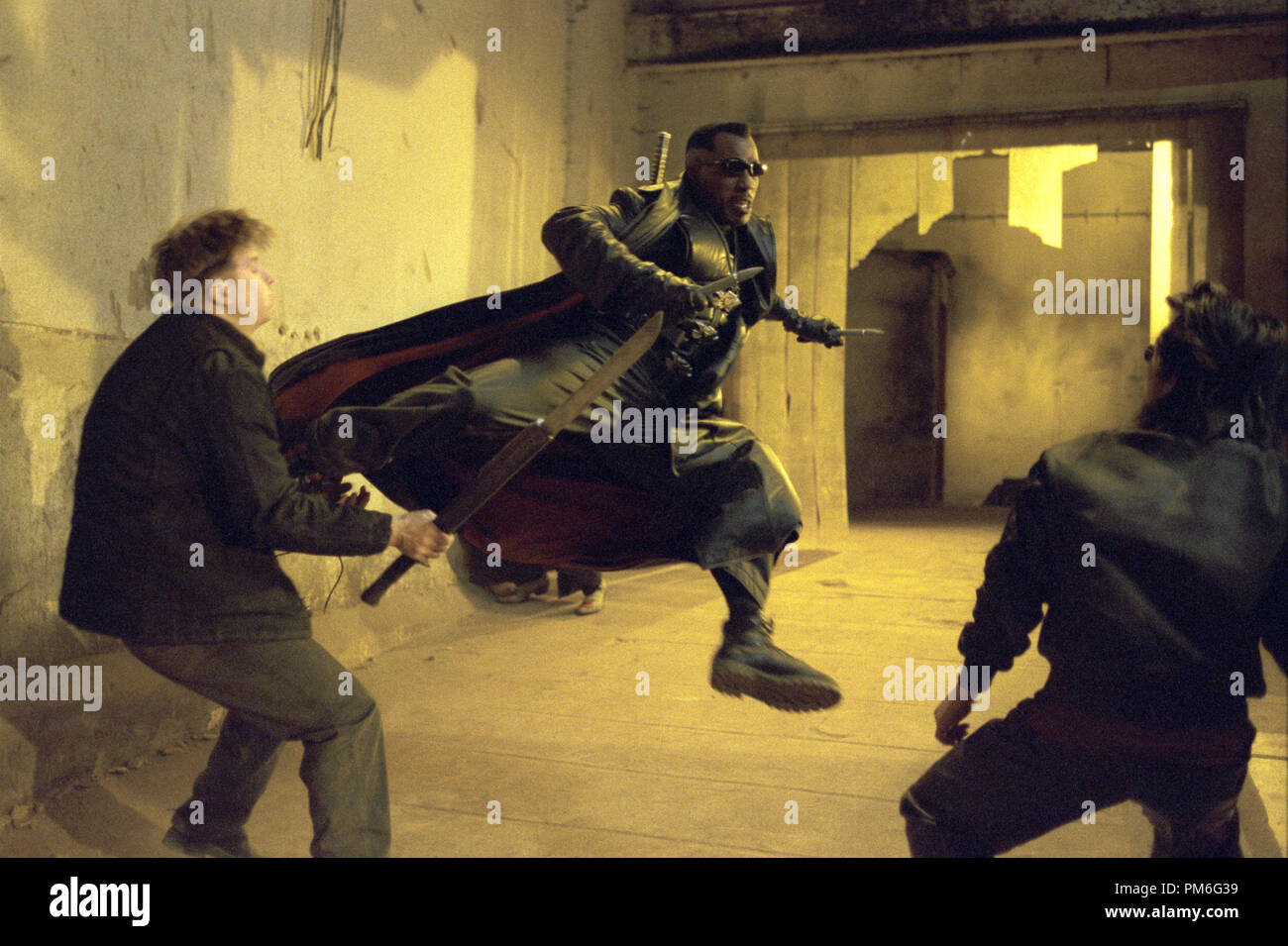 Film Still / Publicity Still from 'Blade II' Wesley Snipes © 2002 New Line Cinema Stock Photo