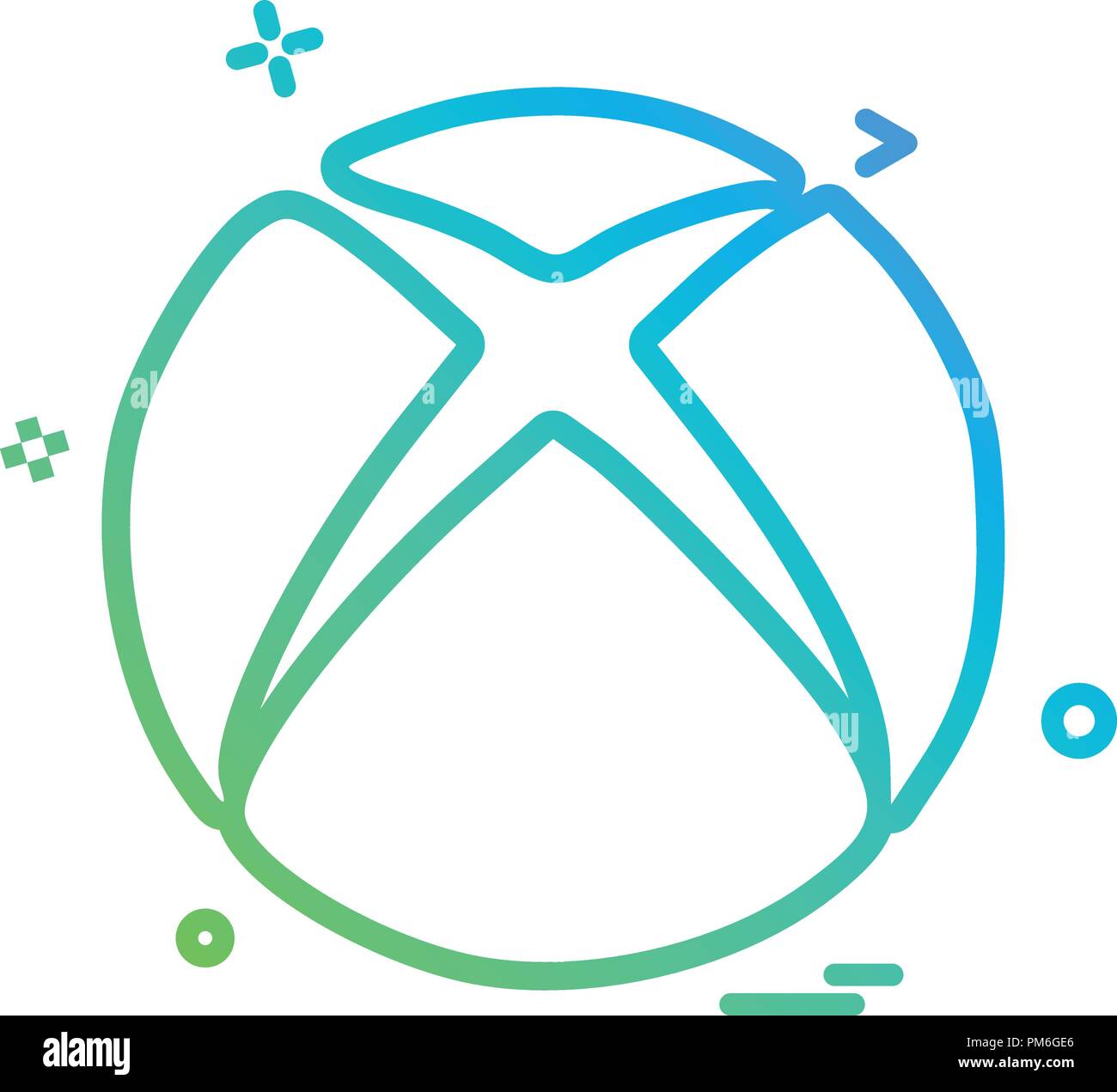 Xbox icon design vector Stock Vector