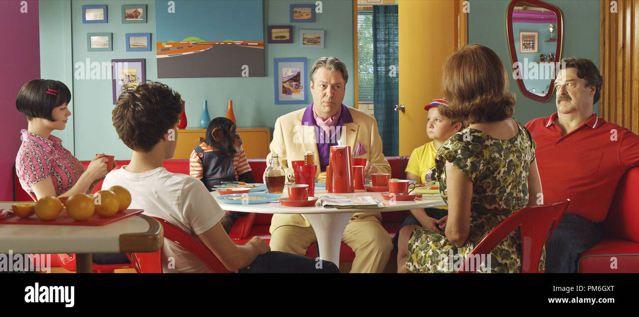 Film Still from "Speed Racer" Christina Ricci, Emile Hirsch, Roger