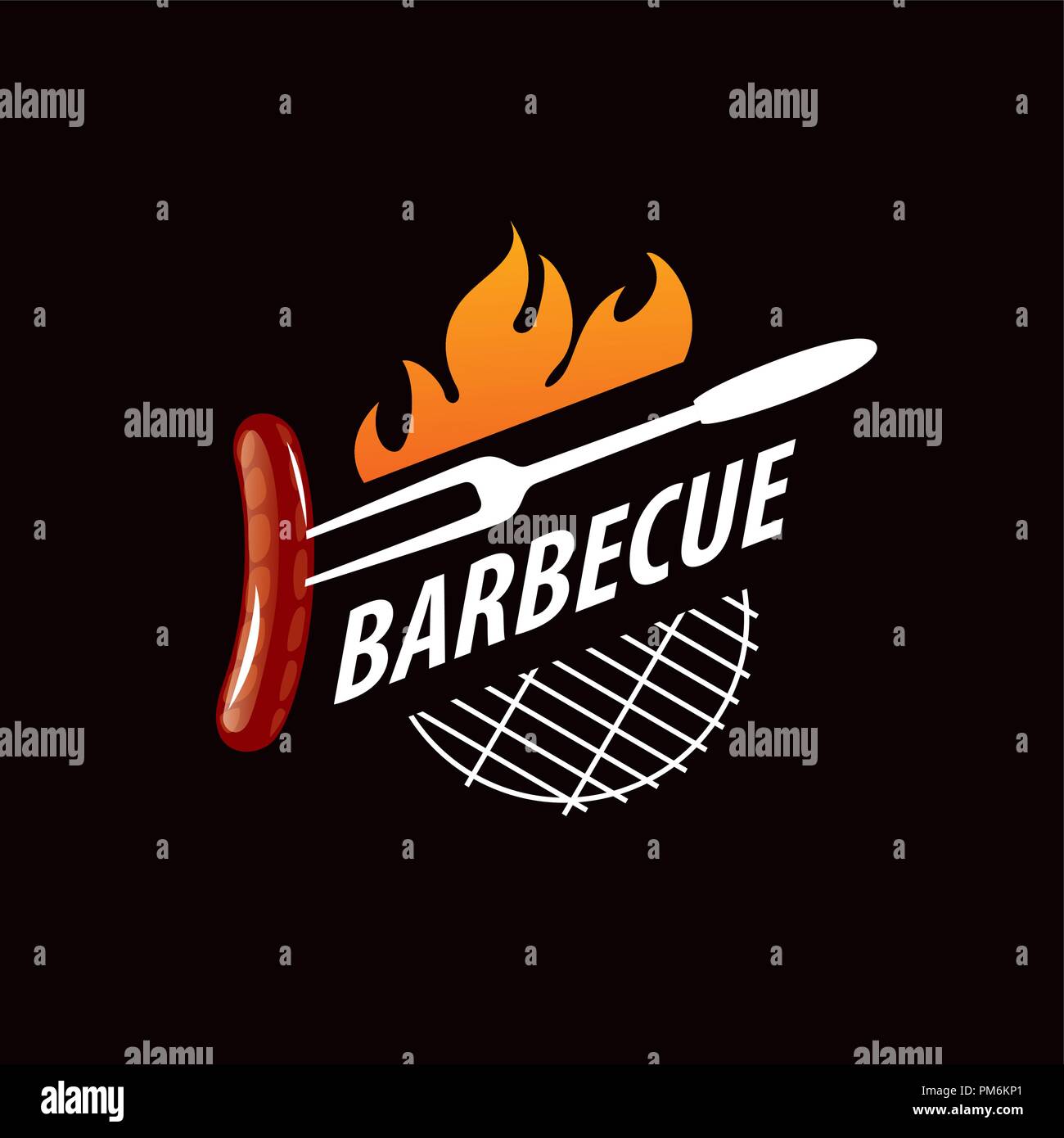 Barbecue party logo Stock Vector Image & Art - Alamy