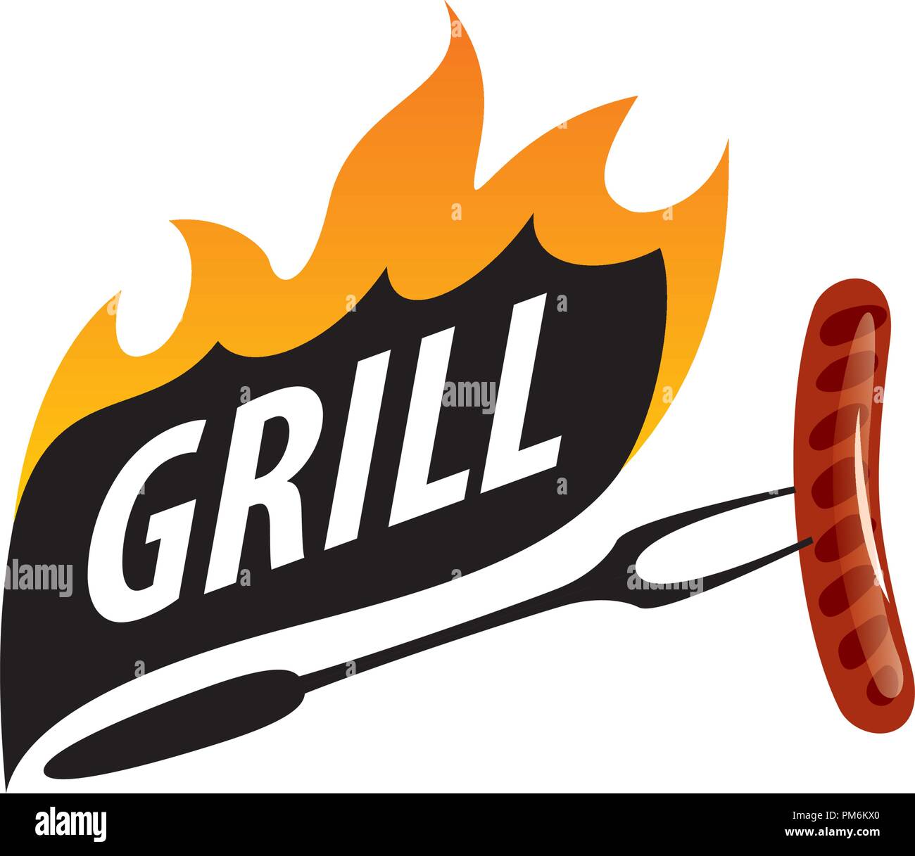 Barbecue party logo Stock Vector Image & Art - Alamy