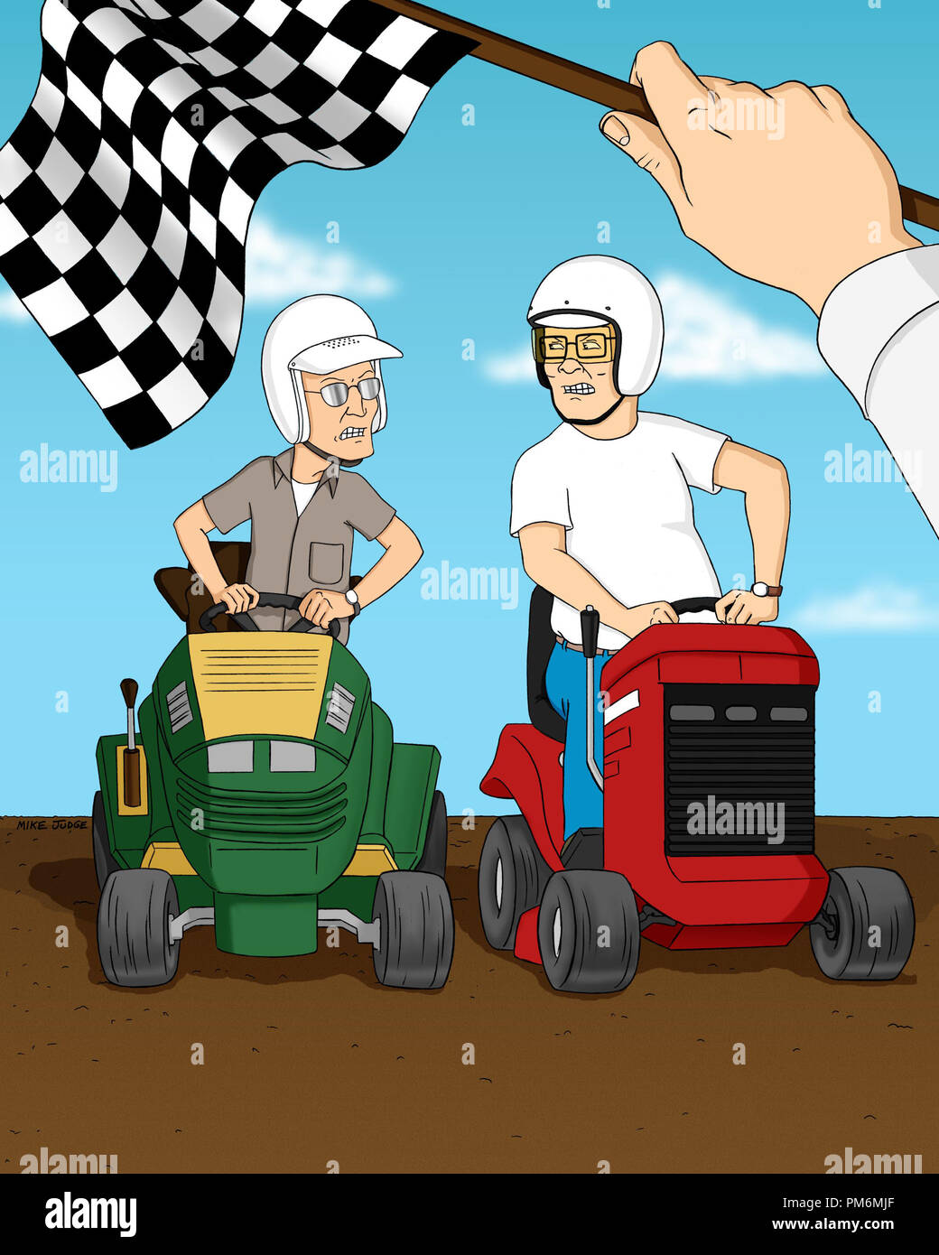 KING OF THE HILL, John Redcorn, Bobby Hill, Hank Hill, Spin The Choice,  aired 11/19/00, 1997-present, TM and Copyright © 20th Stock Photo - Alamy