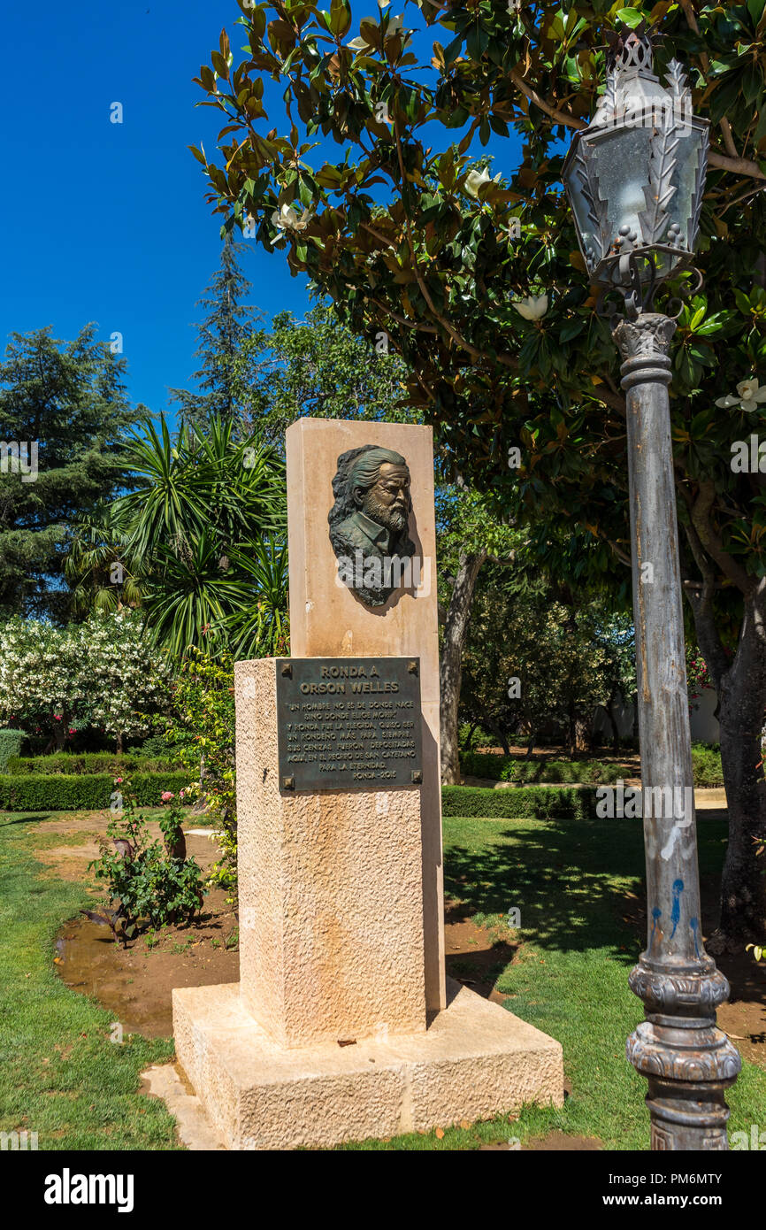 Ronda, Spain 21 June 2017 The resting place of famous author Orson