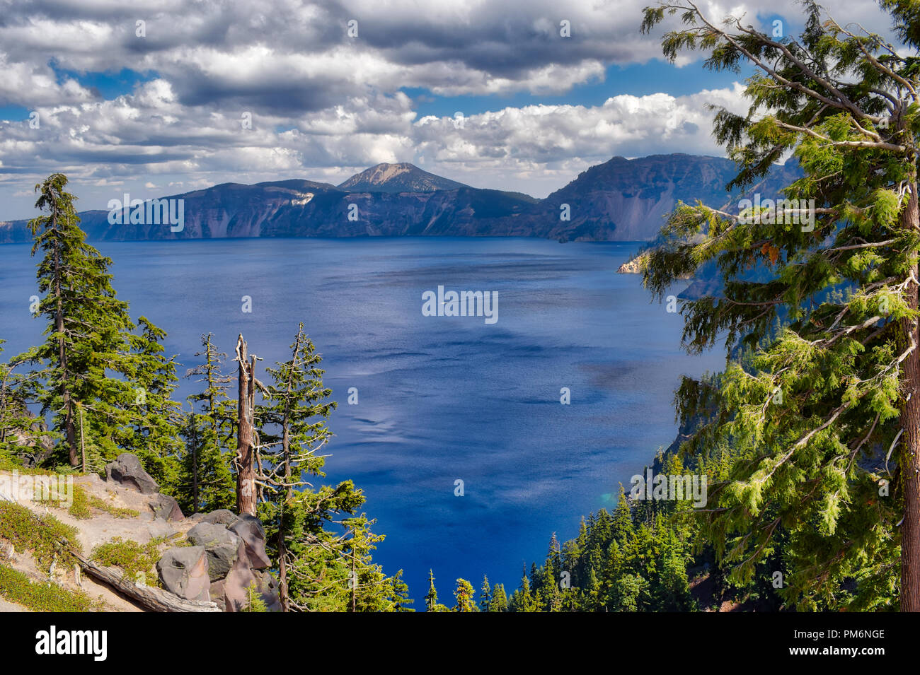 Crater Lake National Park in Oregon Stock Photo