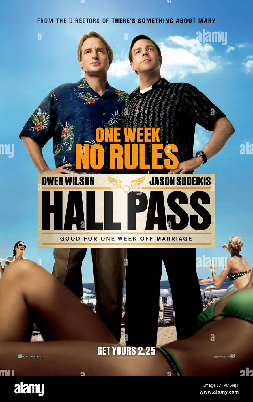 New Line Cinema’s comedy “HALL PASS' 2011 Poster Stock Photo