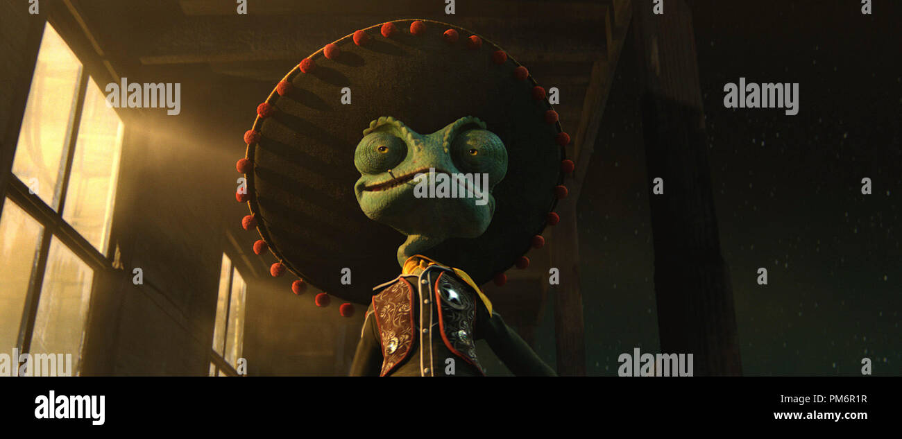 Rango (Johnny Depp) in RANGO, from Paramount Pictures and Nickelodeon