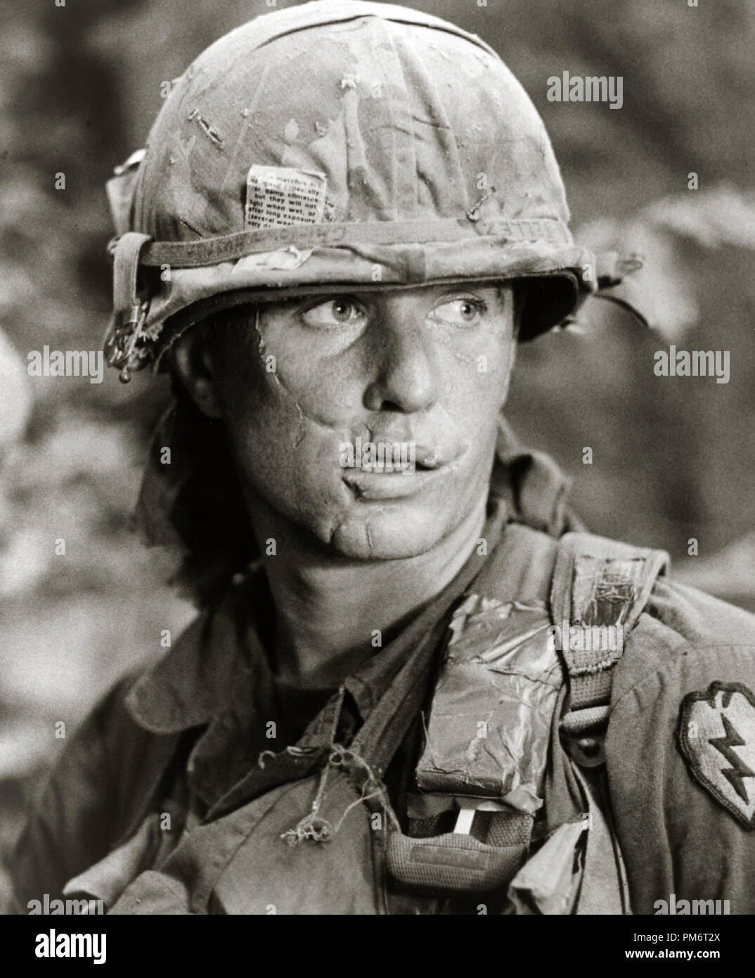 Film Still from 'Platoon' 1986 Tom Berenger Stock Photo
