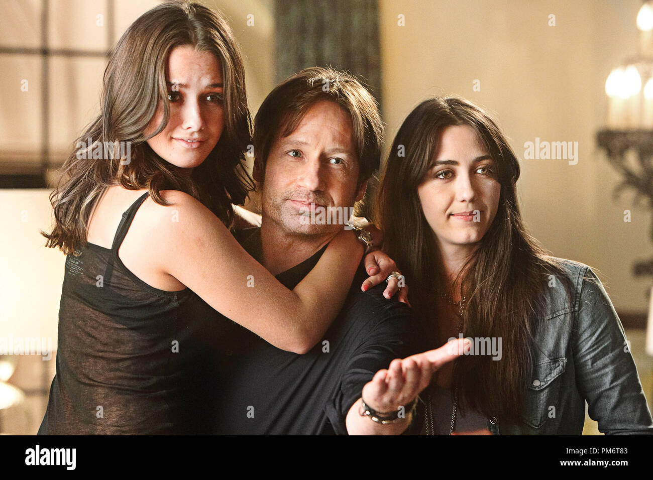 Addison Timlin as Sasha Bingham, David Duchovny as Hank, and Madeline Zima as Mia in Californication (Season 4, Episode 5) - Photo: Jordin Althaus/Showtime Stock Photo