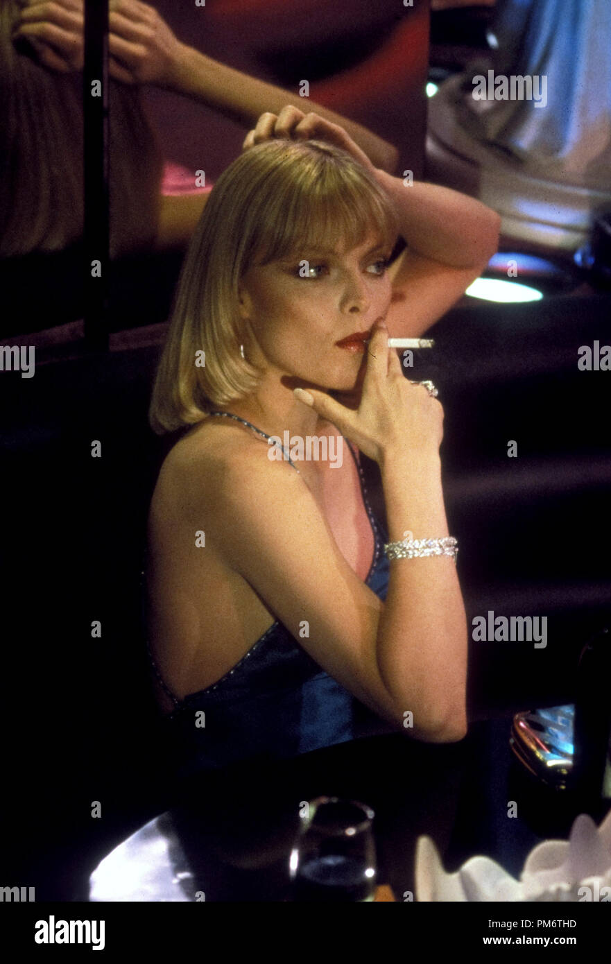Film Still from 'Scarface'  Michelle Pfeiffer © 1983 Universal Pictures Stock Photo
