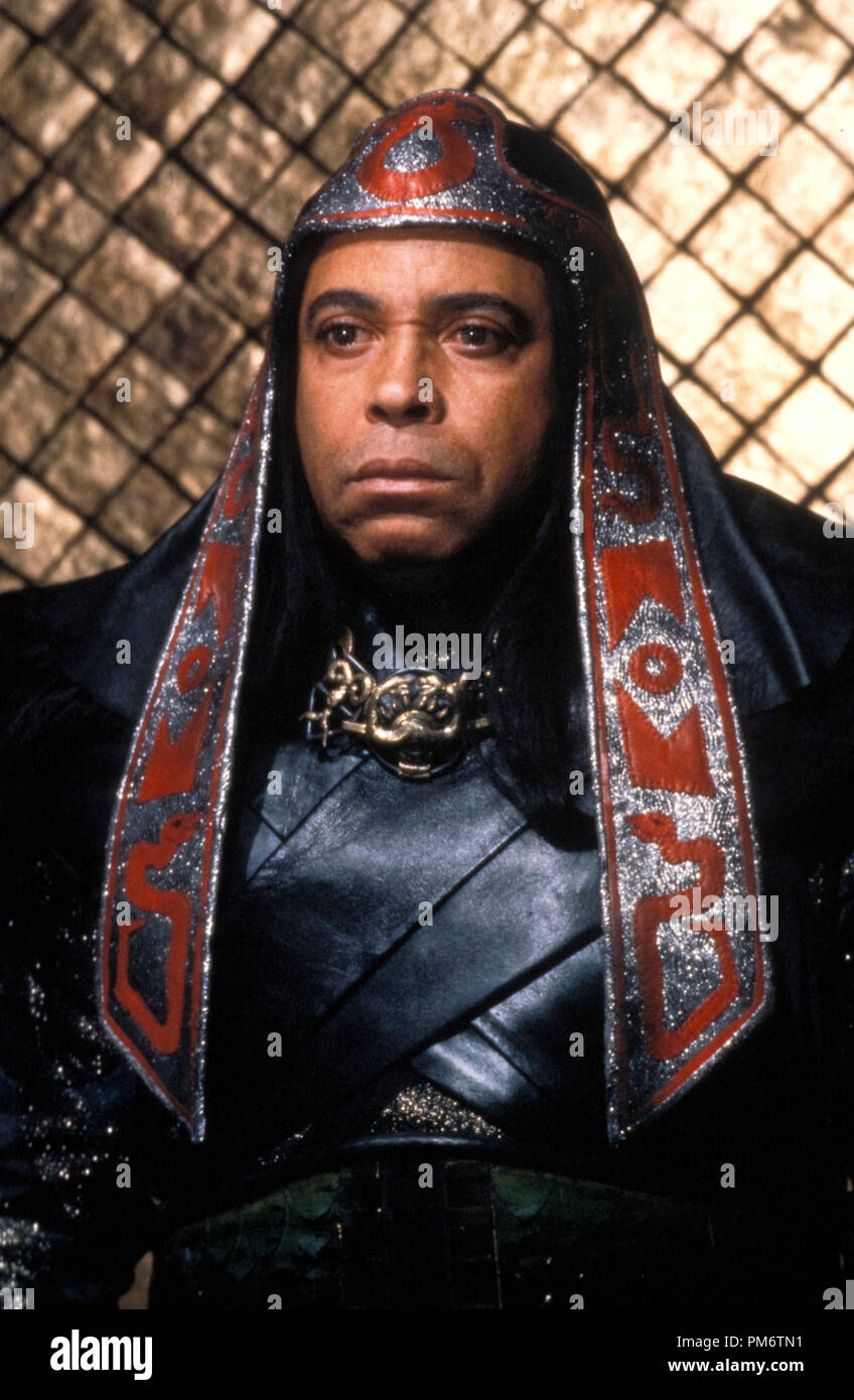 Film Still from "Conan the Barbarian"  James Earl Jones © 1981 Universal Pictures Stock Photo