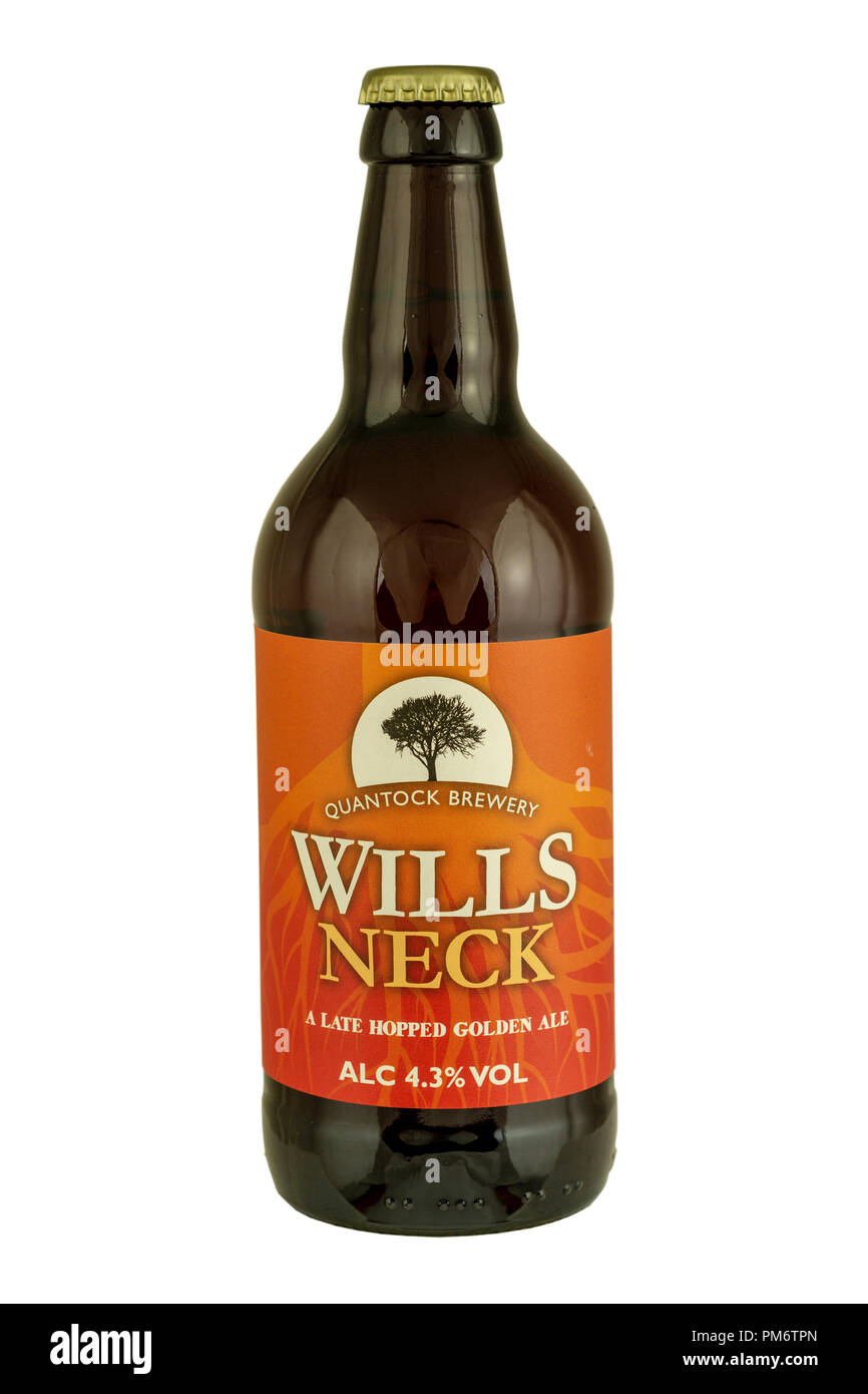 Quantock Brewery - Wills Neck Bottled Beer. Stock Photo