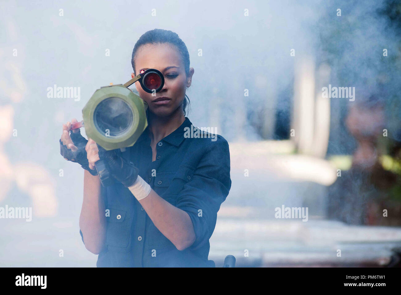 Zoe Saldana as "Cataleya" in Columbia Pictures' COLOMBIANA Stock Photo