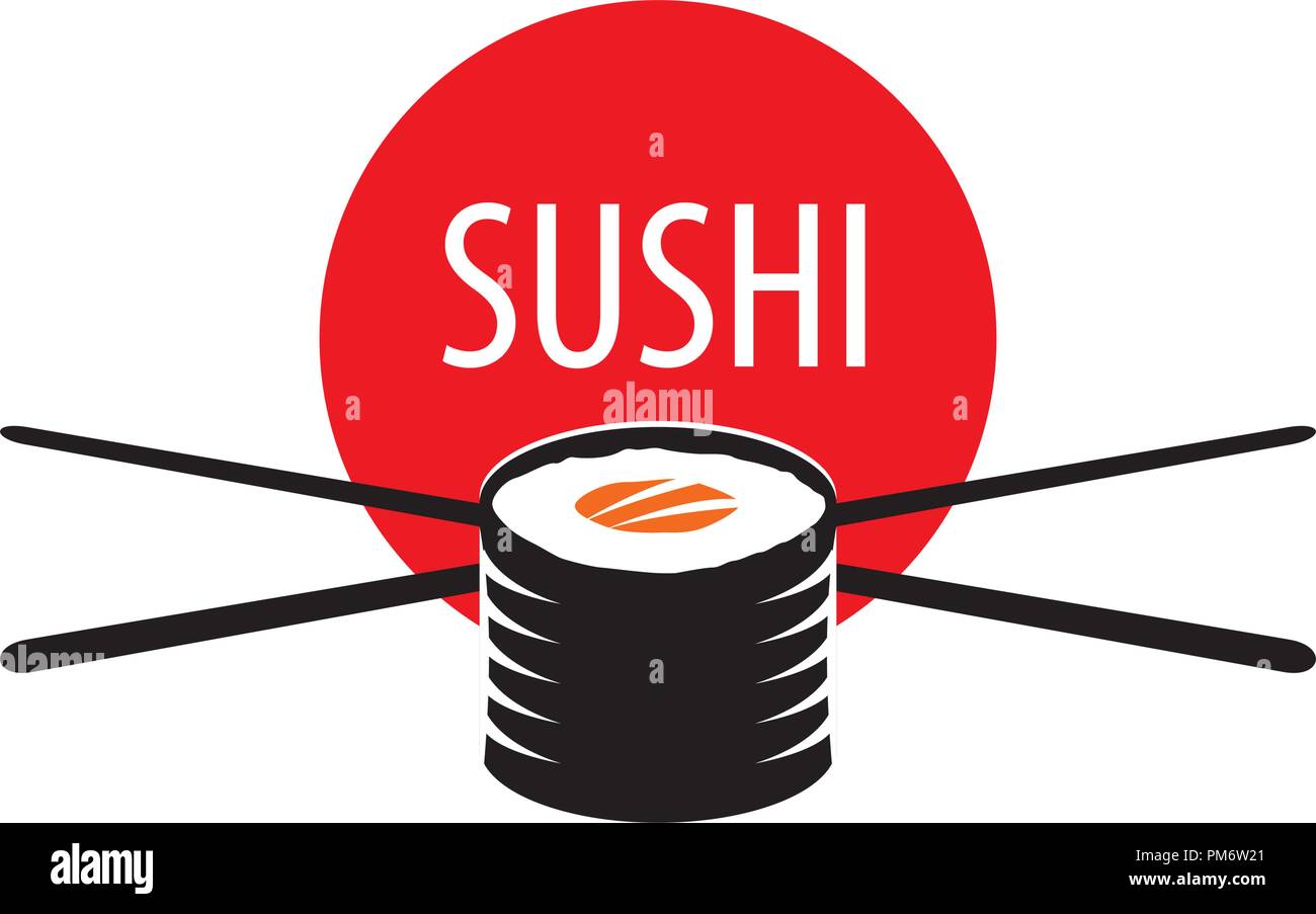 vector sushi logo Stock Vector
