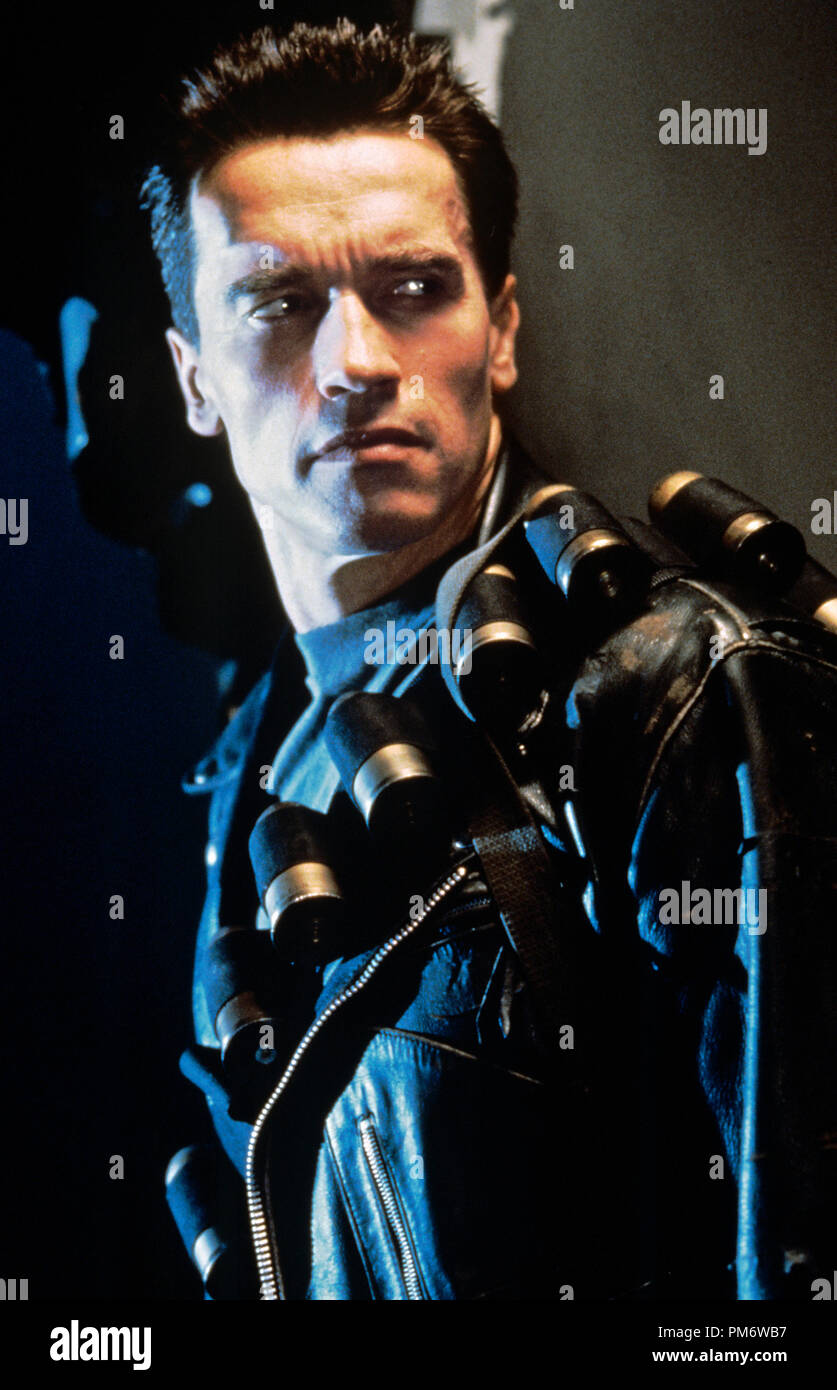 Film Still from 'Terminator 2: Judgment Day' Arnold Schwarzenegger © 1991 Carolco Photo Credit: Zade Rosenthal Stock Photo