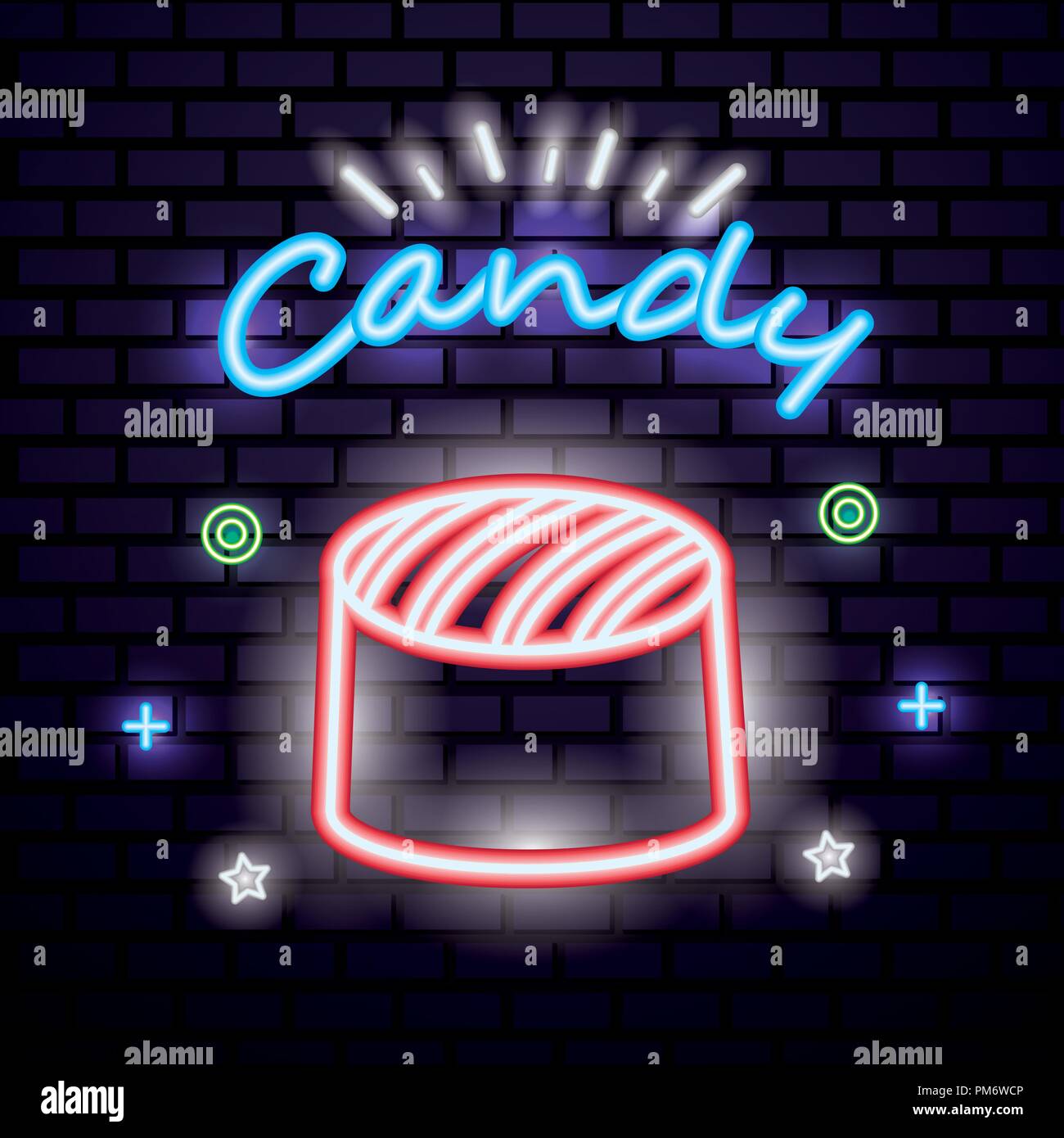 sweet candy neon Stock Vector Image & Art - Alamy