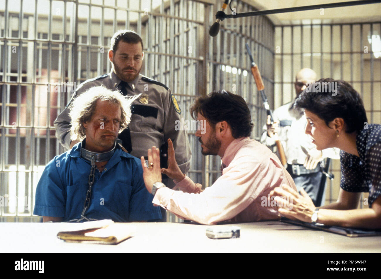 Film Still from "Natural Born Killers" Woody Harrelson, Robert Downey Jr. © 1994 Warner Brothers Photo Credit: Sidney Baldwin Stock Photo
