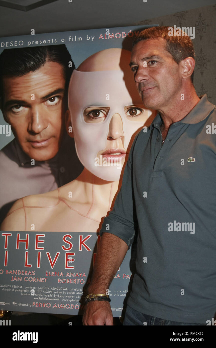 Antonio Banderas 'The Skin I Live In'  Portrait Session, September 12, 2011.  Reproduction by American tabloids is absolutely forbidden. File Reference # 31182 023JRC  For Editorial Use Only -  All Rights Reserved Stock Photo