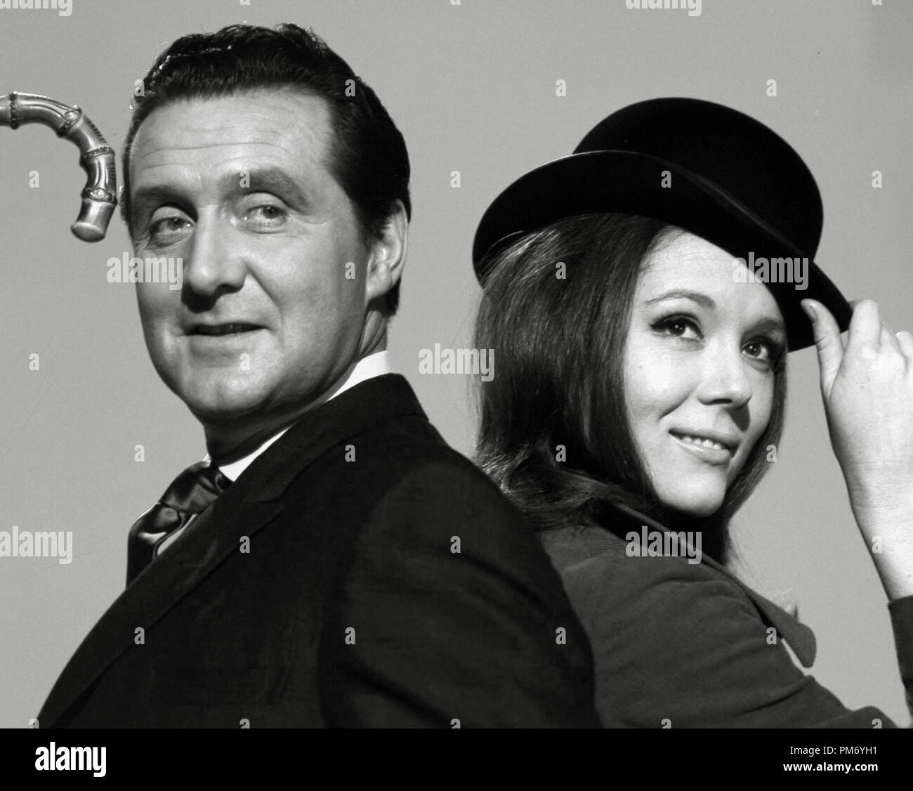 Patrick Macnee and Diana Rigg 'The Avengers' circa 1967. File Reference # 31202 122THA Stock Photo