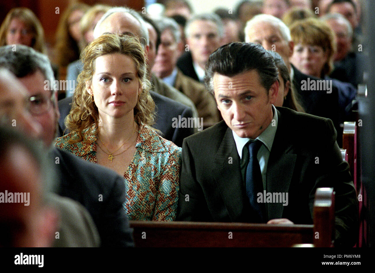 Studio Publicity Still from "Mystic River" Sean Penn, Laura Linney