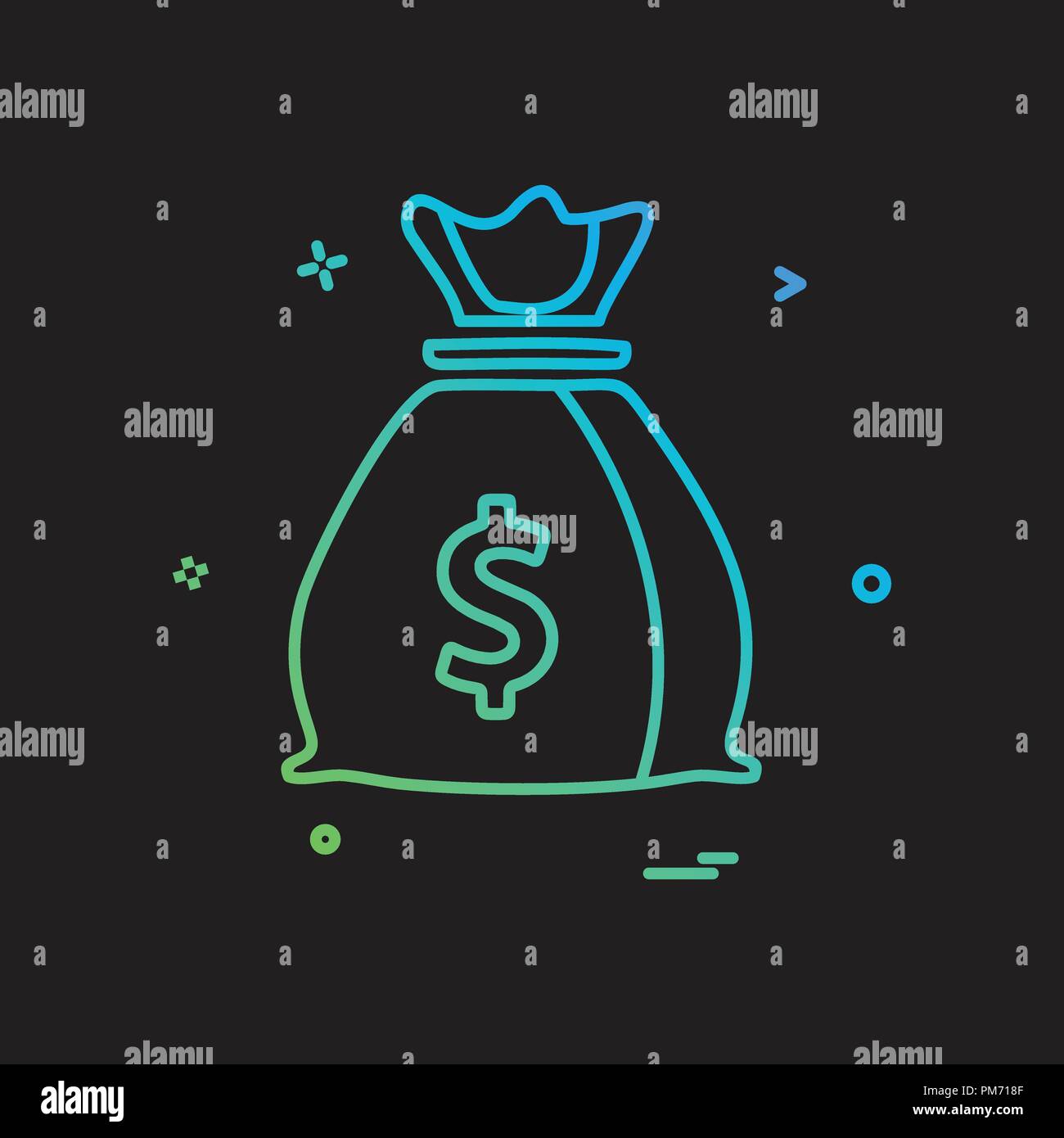 money bag dollar icon vector design Stock Vector Image & Art - Alamy