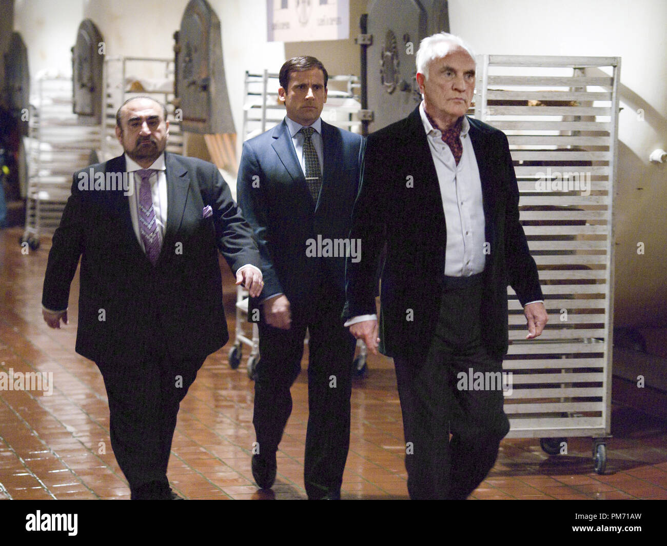 Film Still from 'Get Smart' Ken Davitian, Steve Carell, Terence Stamp © 2008 Warner Brothers Photo credit: Tracy Bennett   File Reference # 307551190THA  For Editorial Use Only -  All Rights Reserved Stock Photo