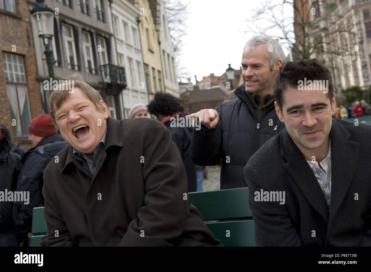 Film Still from "In Bruges" Brendan Gleeson, director Martin McDonagh, Colin Farrell © 2008