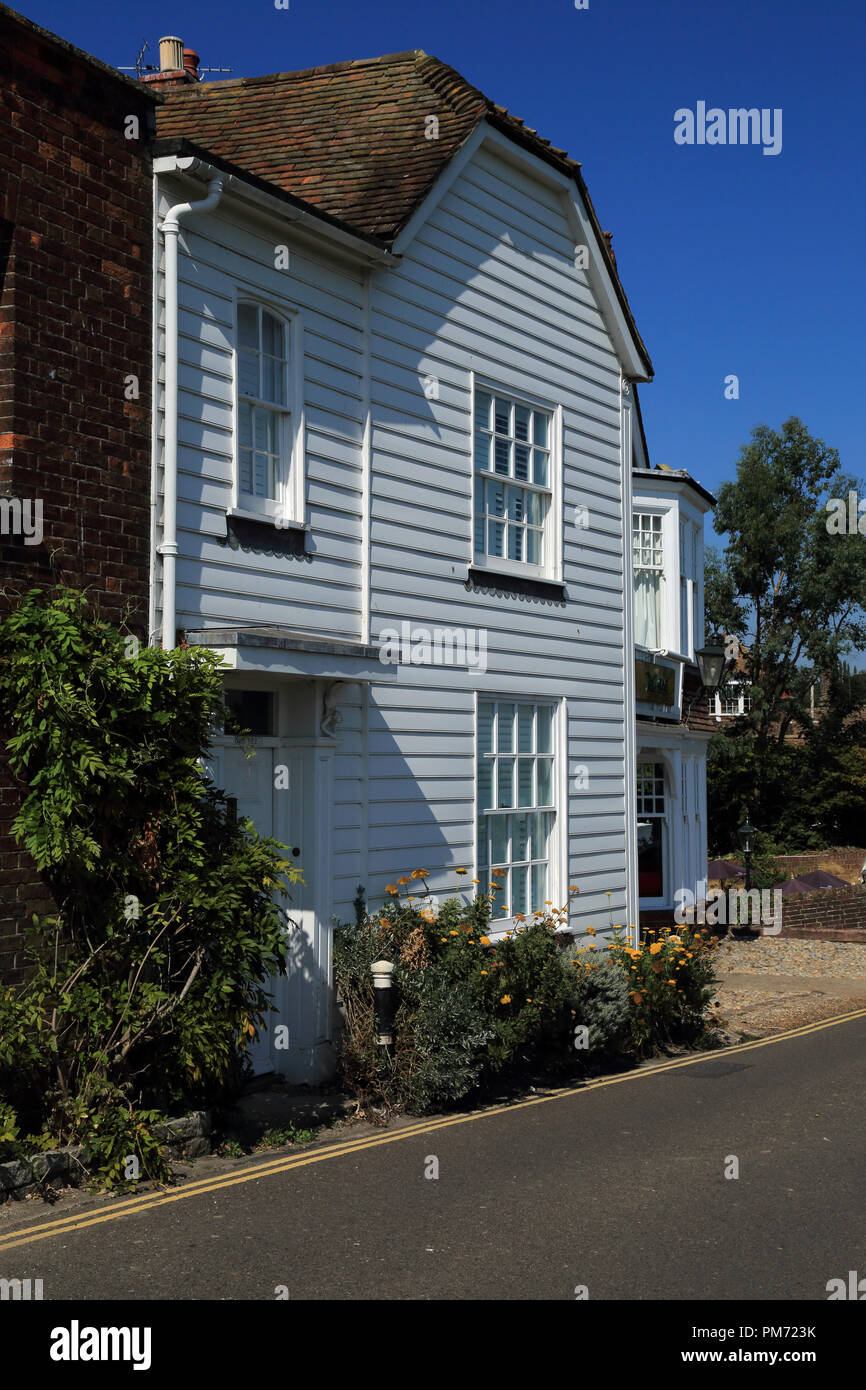 White clapboard house in High Street, Rye, UK Stock Photo Alamy