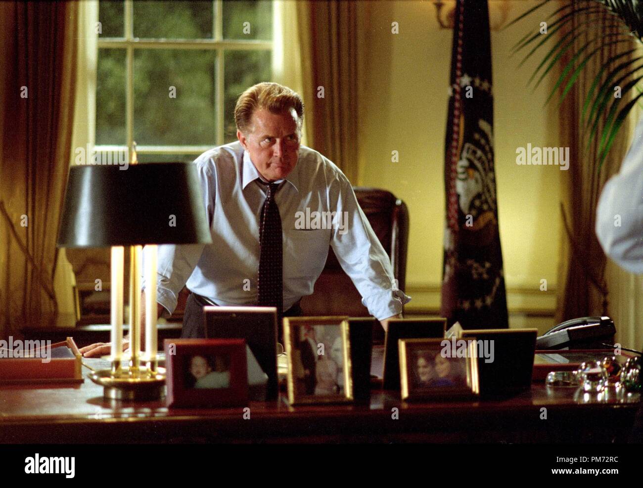 Film Still / Publicity Still from 'The West Wing' Episode: 'War Crimes' Martin Sheen November 7, 2001  File Reference # 30847113THA  For Editorial Use Only -  All Rights Reserved Stock Photo