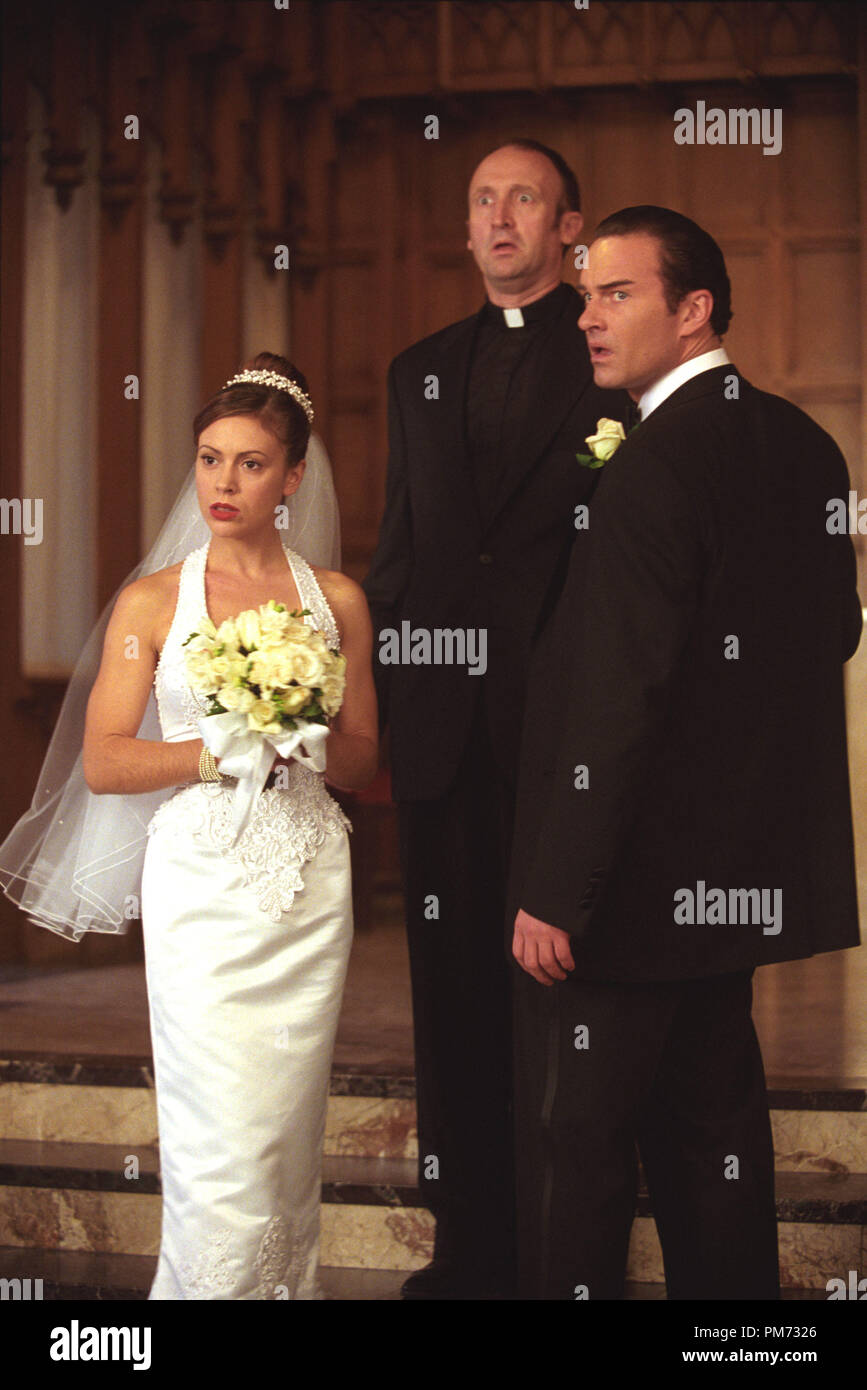 Film Still / Publicity Still from 'Charmed' (Episode: A Paige from The Past) Alyssa Milano, Julian McMahon 2001 Photo credit: Byron J. Cohen     File Reference # 308471274THA  For Editorial Use Only -  All Rights Reserved Stock Photo