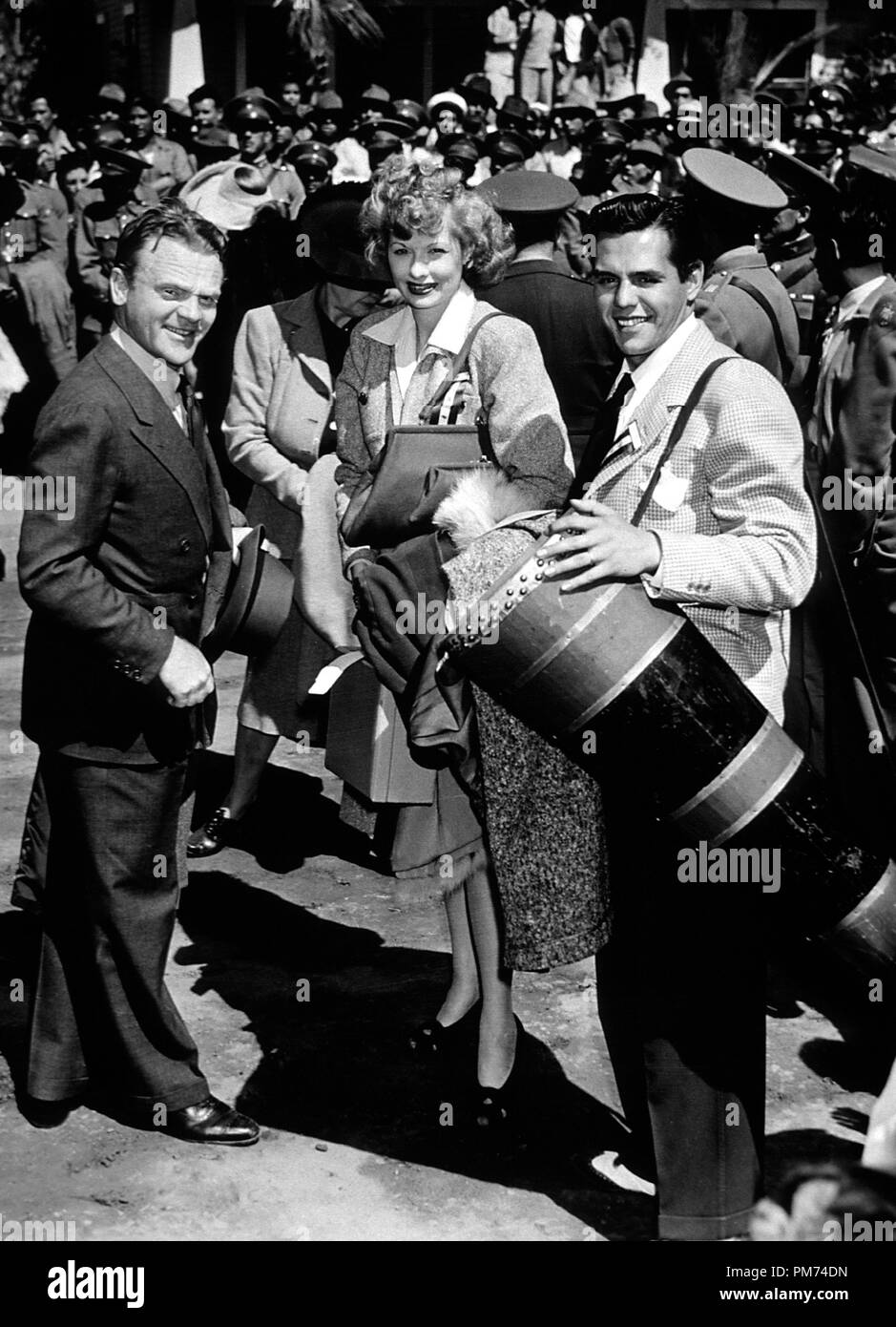 Studio Publicity Still: James Cagney, Lucille Ball, and Desi Arnaz, circa 1950   File Reference # 30928 1102THA Stock Photo