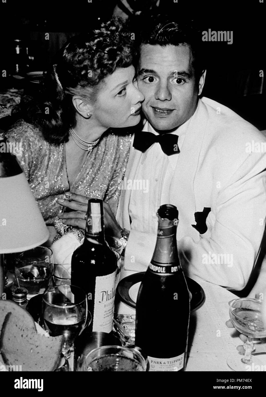 Studio Publicity Still: Lucille Ball and Desi Arnaz, circa 1945.     File Reference # 30928 1126THA Stock Photo