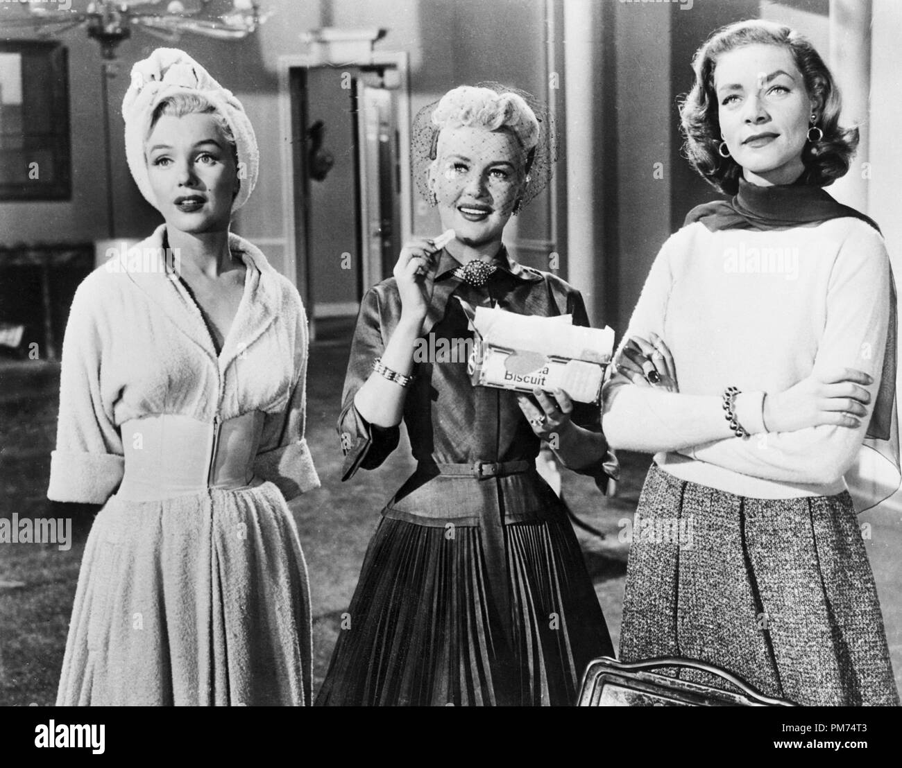 Marilyn Monroe, Betty Grable and Lauren Bacall, 'How to Marry a Millionaire' 1953 20th Century Fox File Reference # 30928 163THA Stock Photo