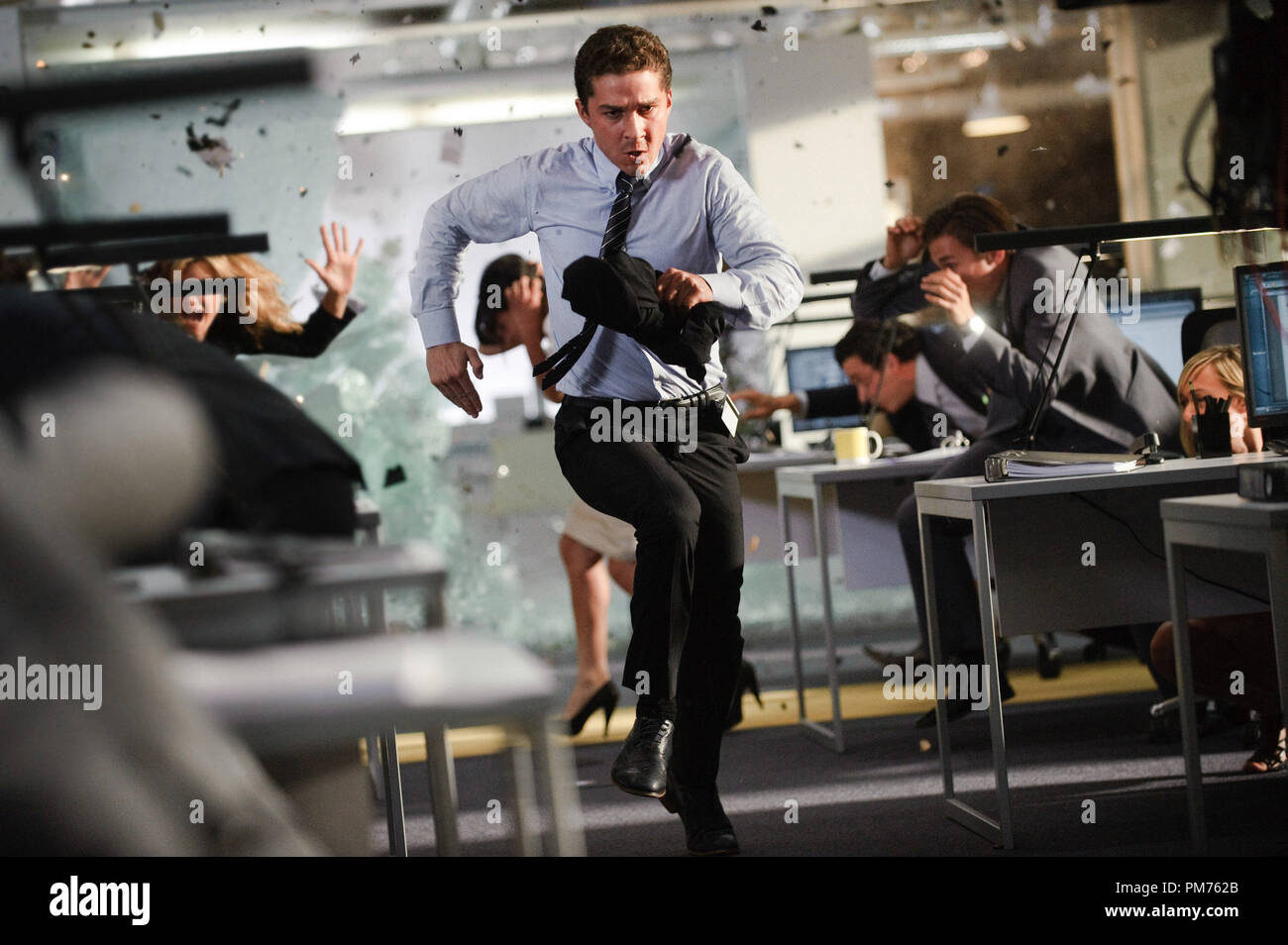 Shia LaBeouf plays Sam Witwicky in TRANSFORMERS DARK OF THE MOON, from