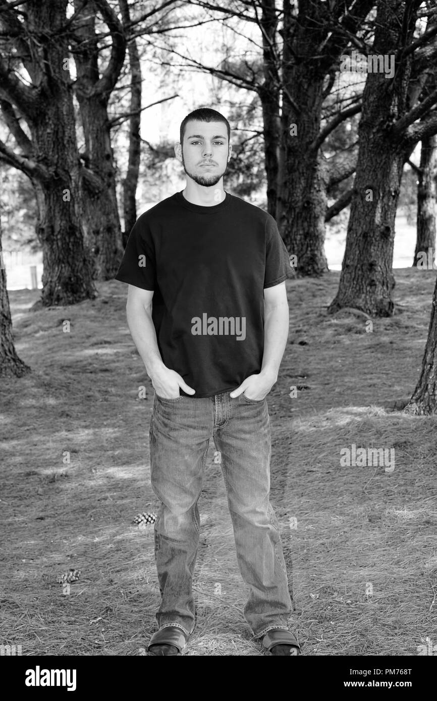 Senior High School Student In An Assortment Of Poses Including Some