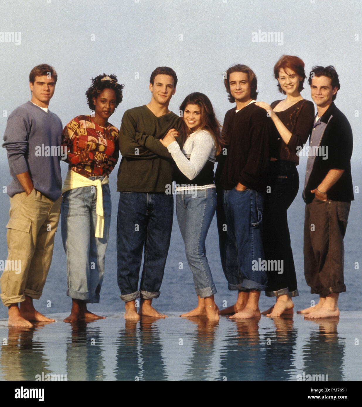 Film Still / Publicity Still from "Boy Meets World" Matthew Lawrence, Trina  McGee, Ben Savage, Danielle Fishel, Will Friedle, Maitland Ward, Rider  Strong 1999 File Reference # 30973167THA For Editorial Use Only -