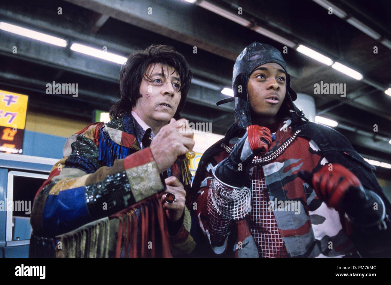 Film Still / Publicity Still from 'Mystery Men' Paul Reubens, Kel Mitchell © 1999 Universal Pictures Photo Credit: Melinda Sue Gordon   File Reference # 30973463THA  For Editorial Use Only -  All Rights Reserved Stock Photo