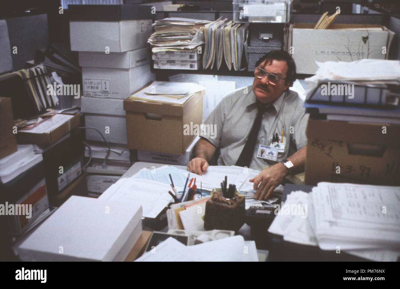 Film Still / Publicity Still from 'Office Space' Stephen Root © 1999 20th Century Fox Photo Credit: Van Redin   File Reference # 30973504THA  For Editorial Use Only -  All Rights Reserved Stock Photo