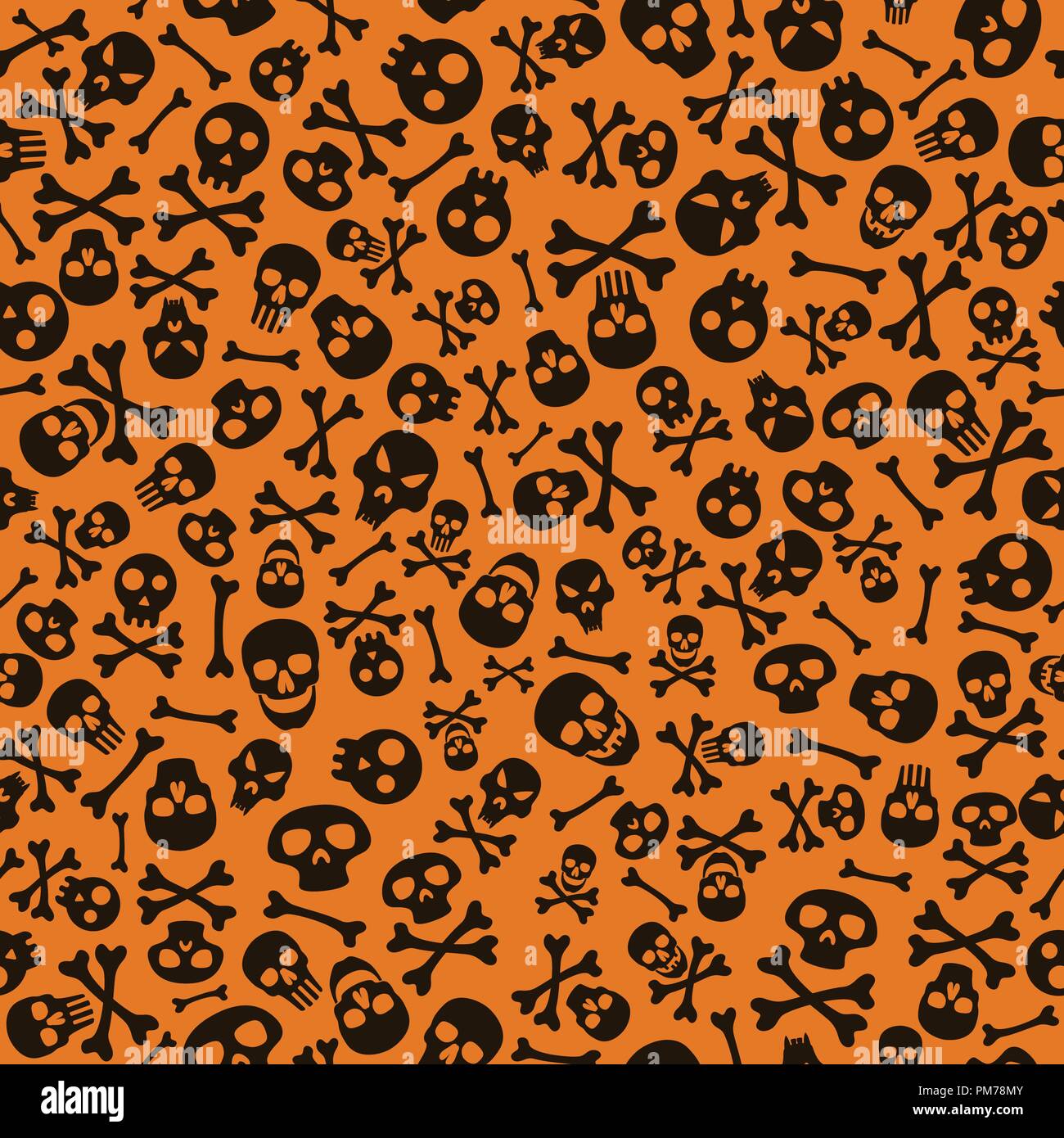 Seamless Halloween Pattern Stock Vector