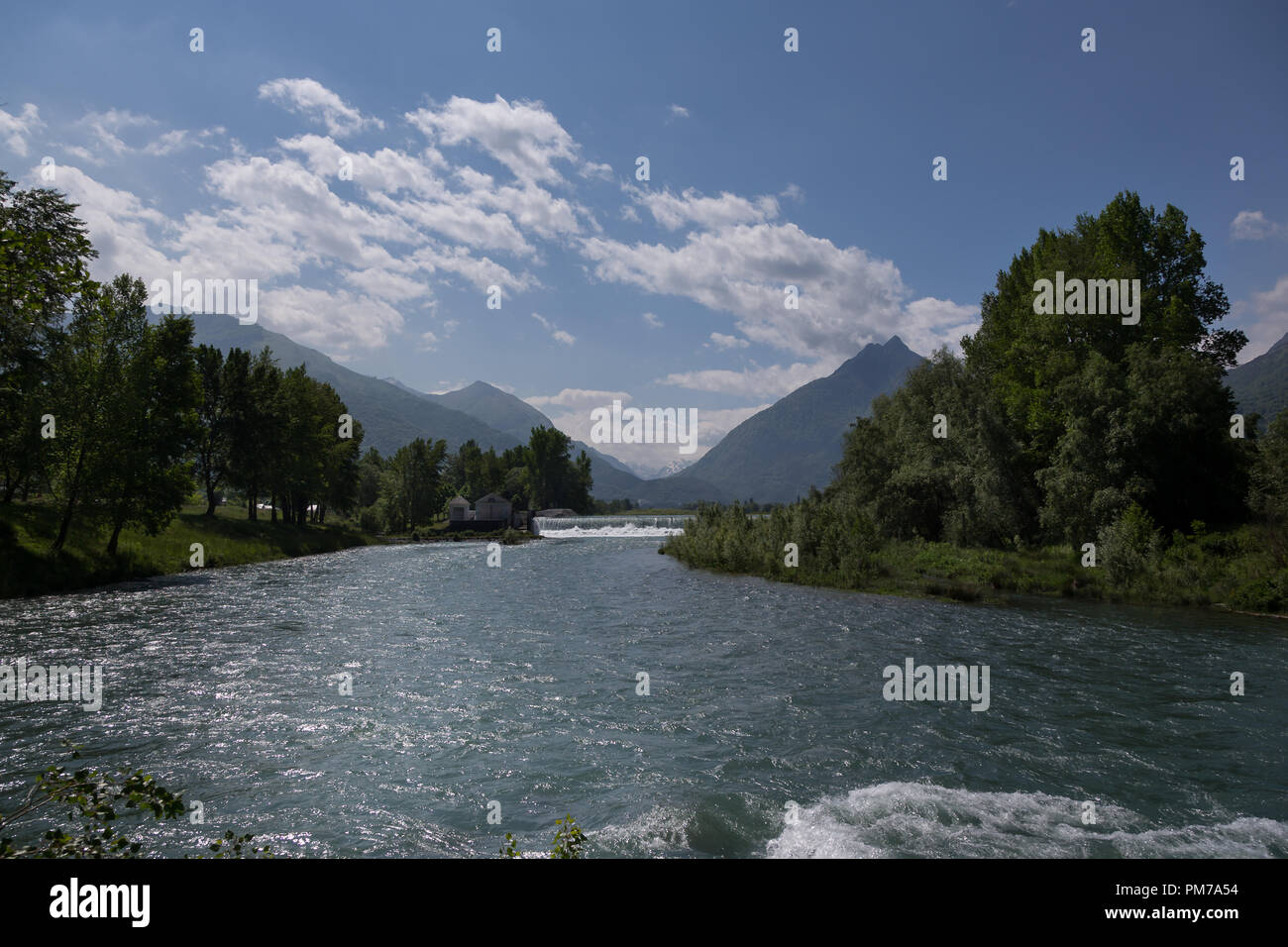 Rivers in the French Pyrenees mountains Stock Photo - Alamy