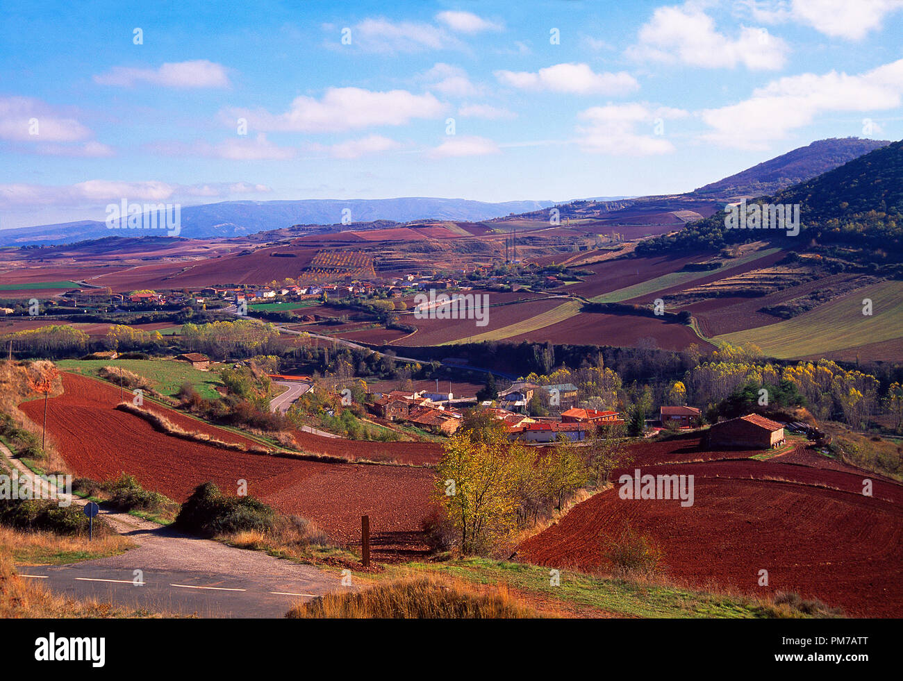 Landscape. San Millan de la Cogolla, La Rioja, Spain. Stock Photo
