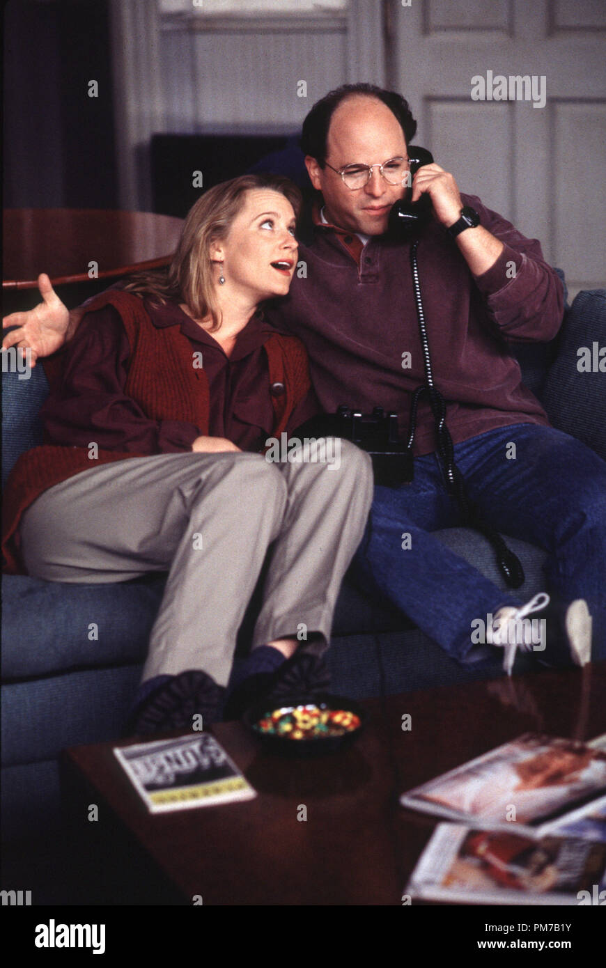 Film Still from 'Seinfeld' Heidi Swedberg, Jason Alexander 1995 Photo Credit: Gary Null   File Reference # 31043126THA  For Editorial Use Only - All Rights Reserved Stock Photo