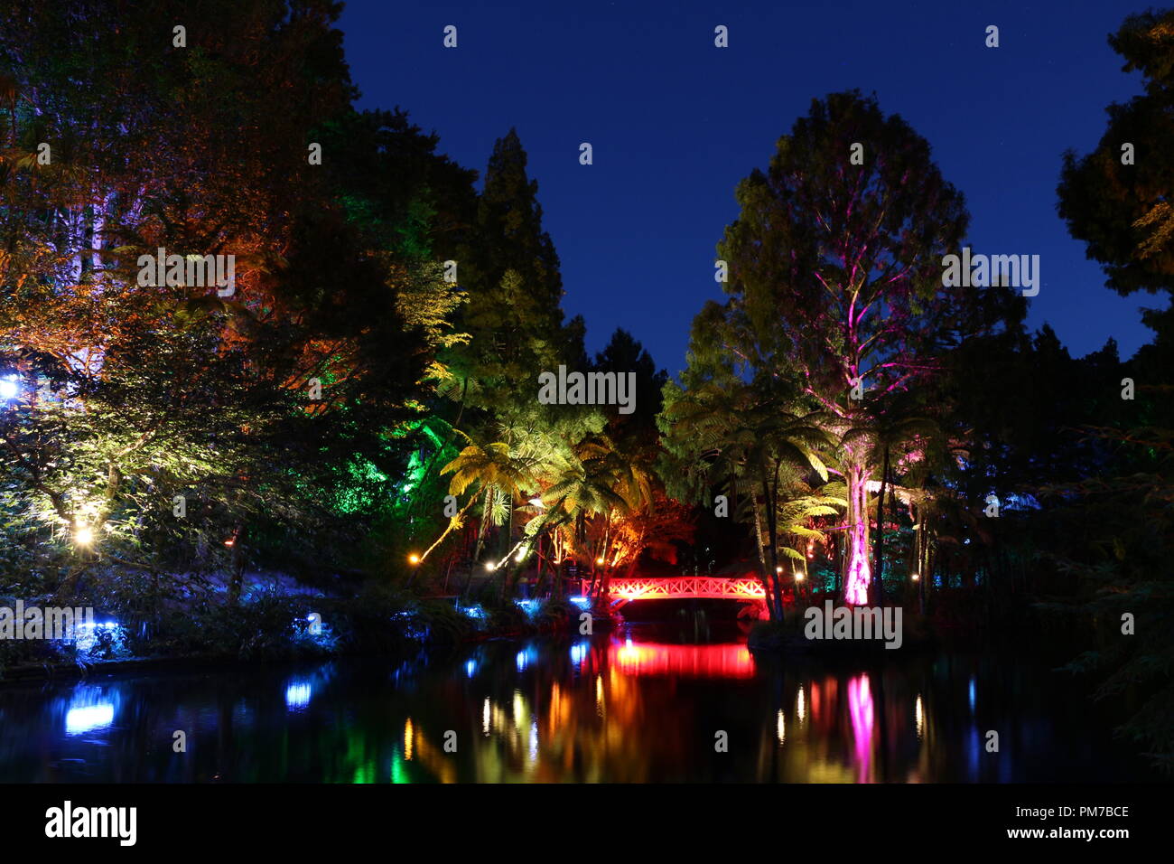Lights in new plymouth gardens hires stock photography and images Alamy