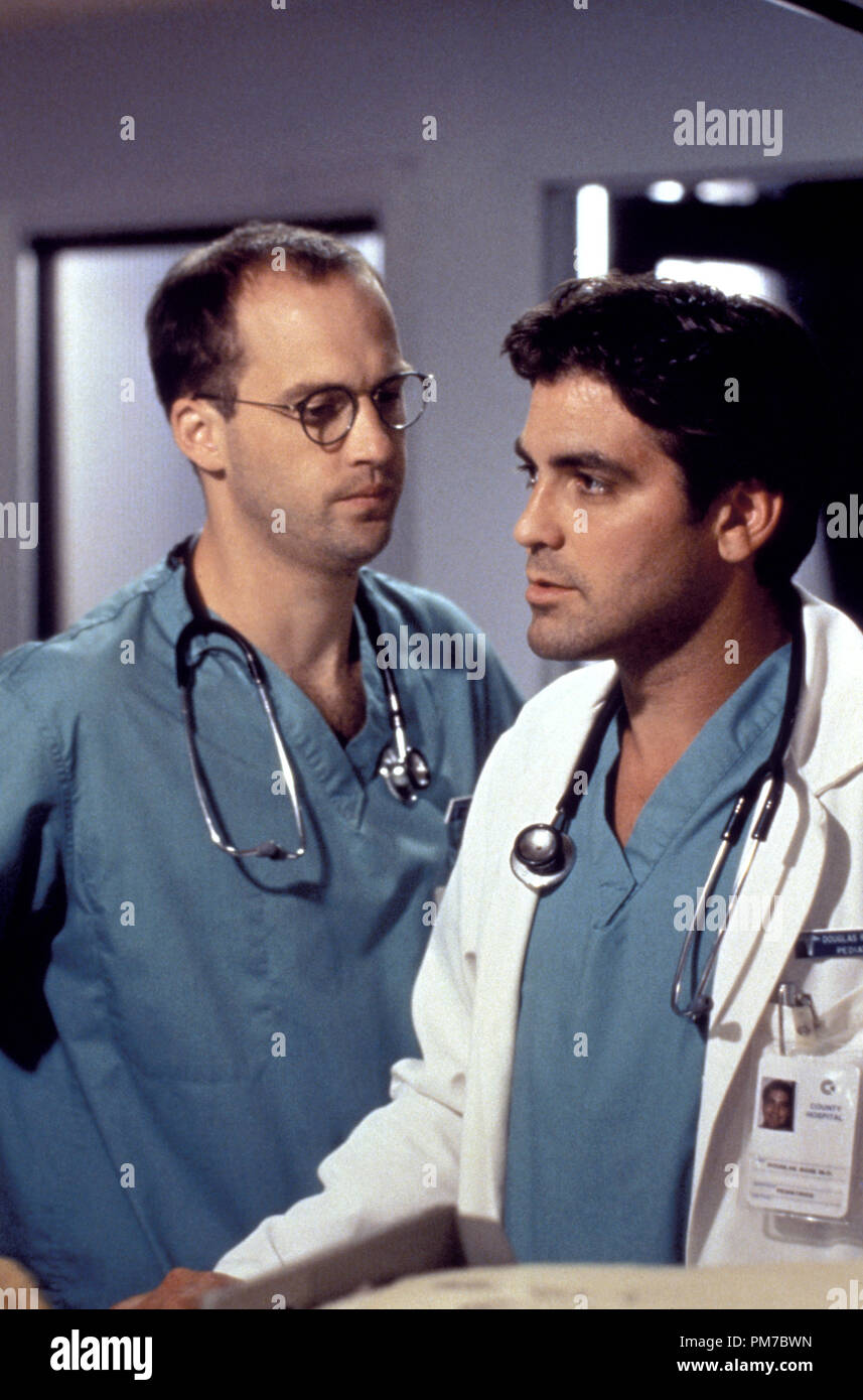 Film Still from 'ER' Anthony Edwards, George Clooney 1995  File Reference # 31043430THA  For Editorial Use Only - All Rights Reserved Stock Photo