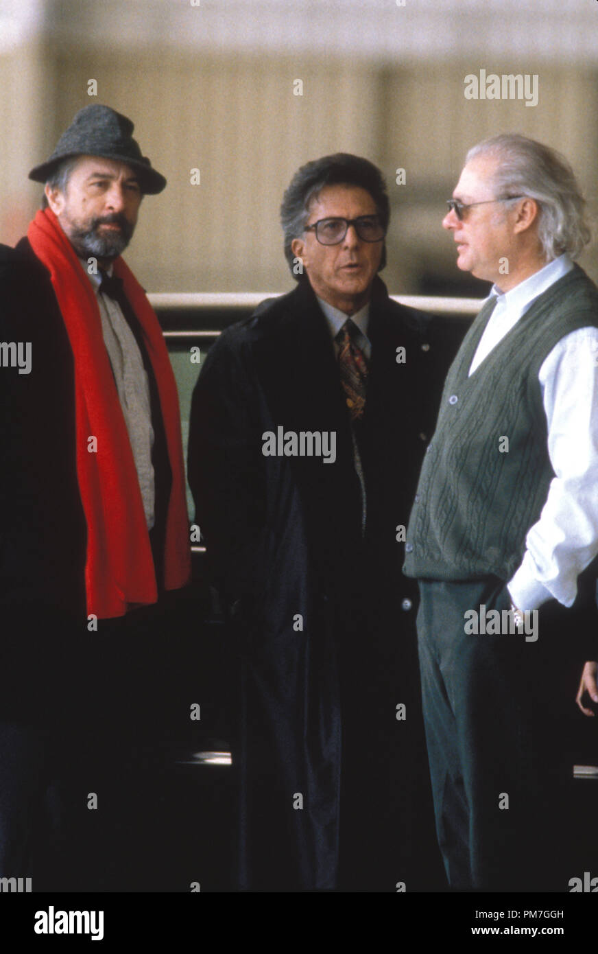 Film Still from "Wag the Dog" Robert De Niro, Dustin Hoffman, Barry