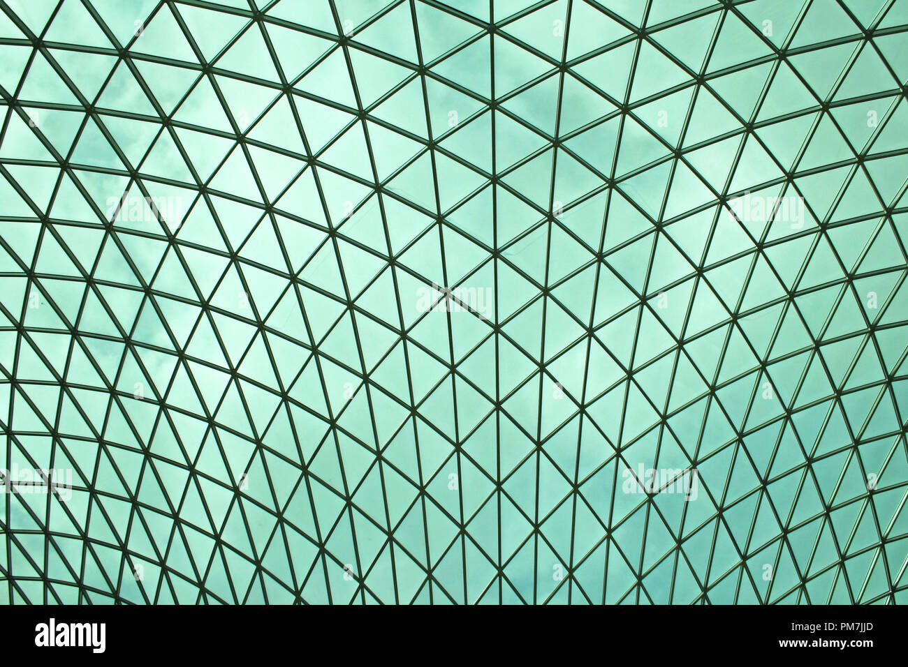 Modern Green Glass Ceiling Roof Structure Stock Photo Alamy