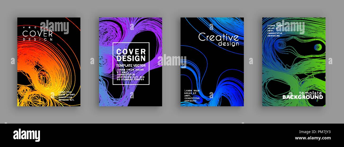 Topic Line Designs Threads-line conceptual design. Minimal covers design. Background line ...