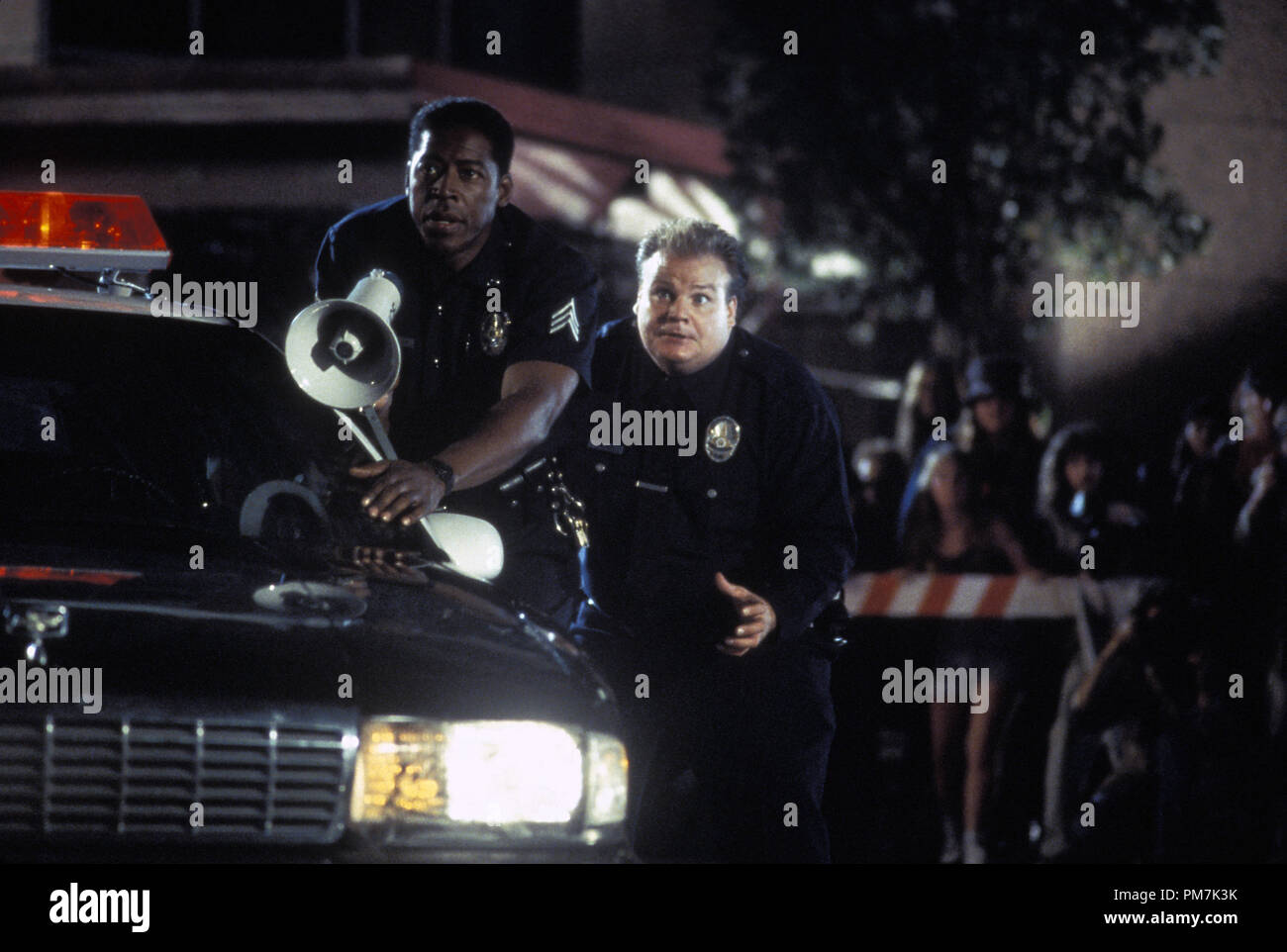 Film Still from "Airheads" Ernie Hudson, Chris Farley © 1994 20th Century Fox Photo Credit: Merie W. Wallace    File Reference # 31129455THA  For Editorial Use Only - All Rights Reserved Stock Photo