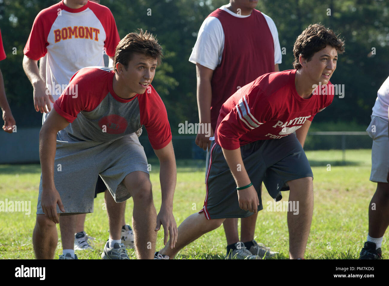 Left To Right Kenny Wormald Plays Ren And Miles Teller Plays Willard In Footloose From Paramount Pictures And Spyglass Entertainment Stock Photo Alamy