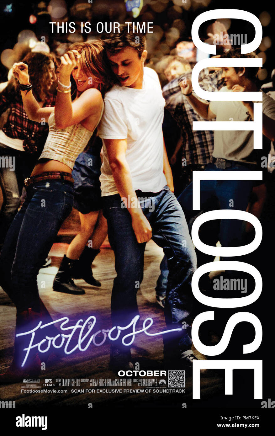 FOOTLOOSE Poster, from Paramount Pictures and Spyglass Entertainment, 2011 Stock Photo